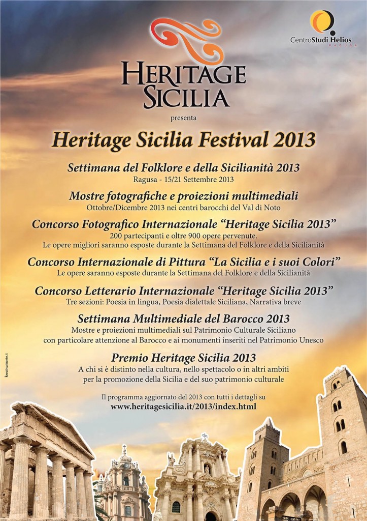 Locandina "Heritage Sicilia Festival 2013"